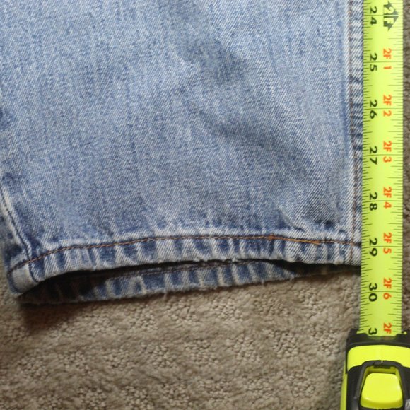 Levi's 550 38x32 Relaxed Fit Tapered Leg Blue Jeans - Picture 7 of 7